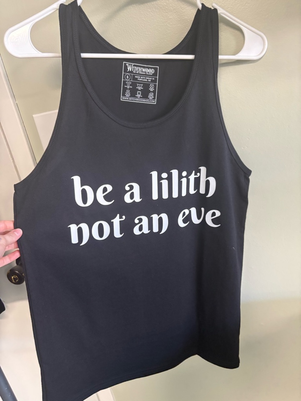 Black Graphic Tank - "Be a Lilith Not an Eve"